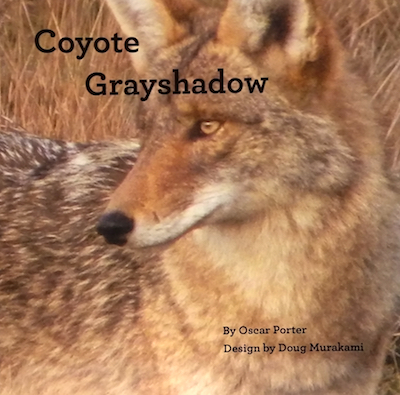 Book cover with coyote.